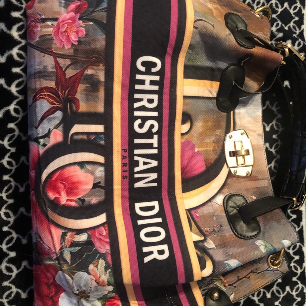 Inspired flowered purse
